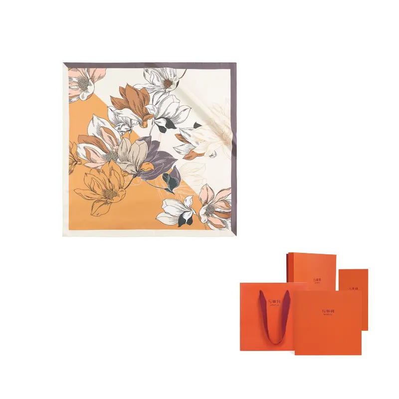 WENSLI Шёлковый шарф, Khaki 
WENSLI Шёлковый шарф, Khaki