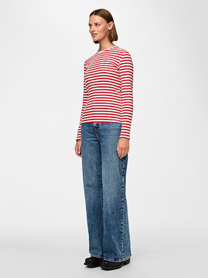 Рубашка с длинным рукавом Pieces, красно-белый
Рубашка с длинным рукавом Pieces, красно-белый