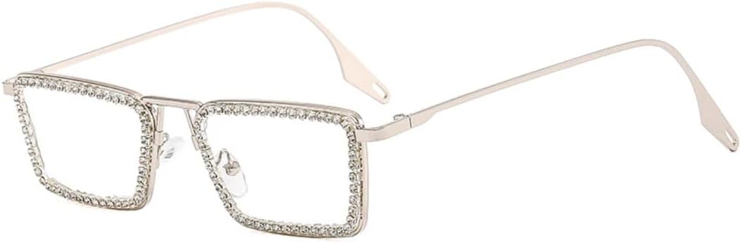 Роскошные солнцезащитные очки в маленькой квадратной оправе, украшенные стразами, для женщин и мужчин, для активного отдыха и путешествий, с защитой от УФ-излучения UV400 TVTBBVV, Silver Clear
Роскошные солнцезащитные очки в маленькой квадратной оправе, украшенные стразами, для женщин и мужчин, для активного отдыха и путешествий, с защитой от УФ-излучения UV400 TVTBBVV, Silver Clear