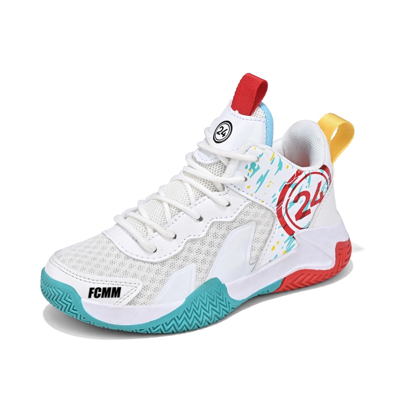 Баскетбольные кроссовки средней высоты с противоскользящей отделкой, дышащие, легкие, с амортизацией, детские FCMM, белый
Баскетбольные кроссовки средней высоты с противоскользящей отделкой, дышащие, легкие, с амортизацией, детские FCMM, белый