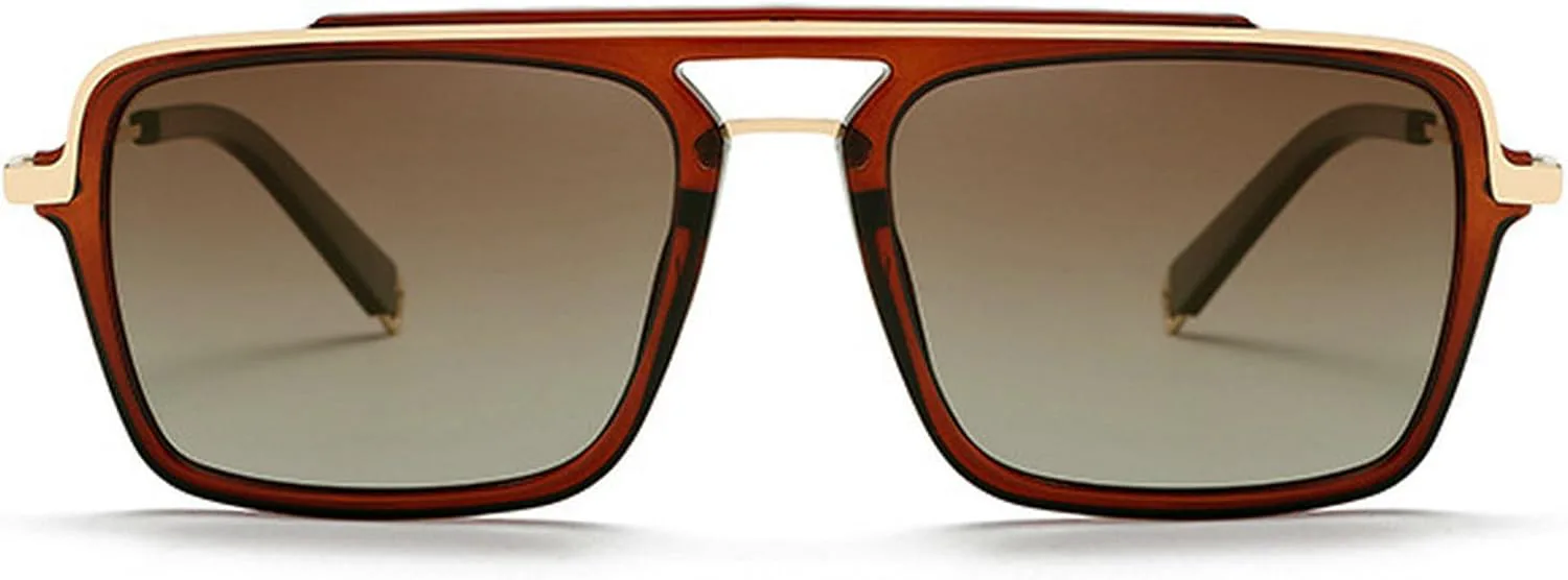 Крупные квадратные солнцезащитные очки-пилот для женщин и мужчин, винтажные солнцезащитные очки 70-х годов, женские очки с двойной перемычкой mincl, Brown
Крупные квадратные солнцезащитные очки-пилот для женщин и мужчин, винтажные солнцезащитные очки 70-х годов, женские очки с двойной перемычкой mincl, Brown