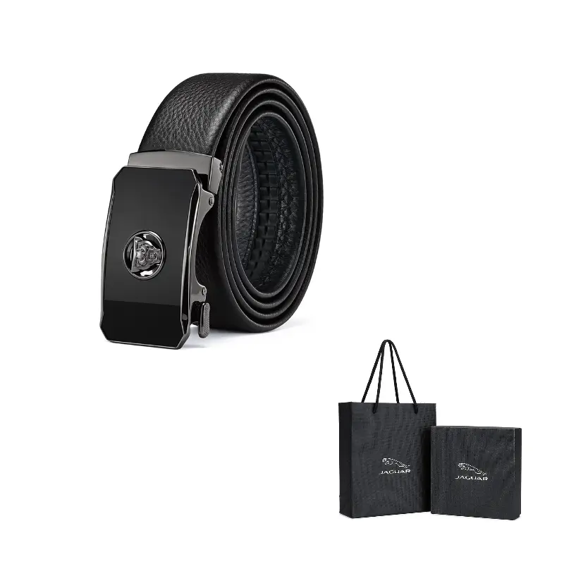 JAGUAR Натуральный кожаный ремень с автоматической пряжкой, Black 
JAGUAR Натуральный кожаный ремень с автоматической пряжкой, Black
