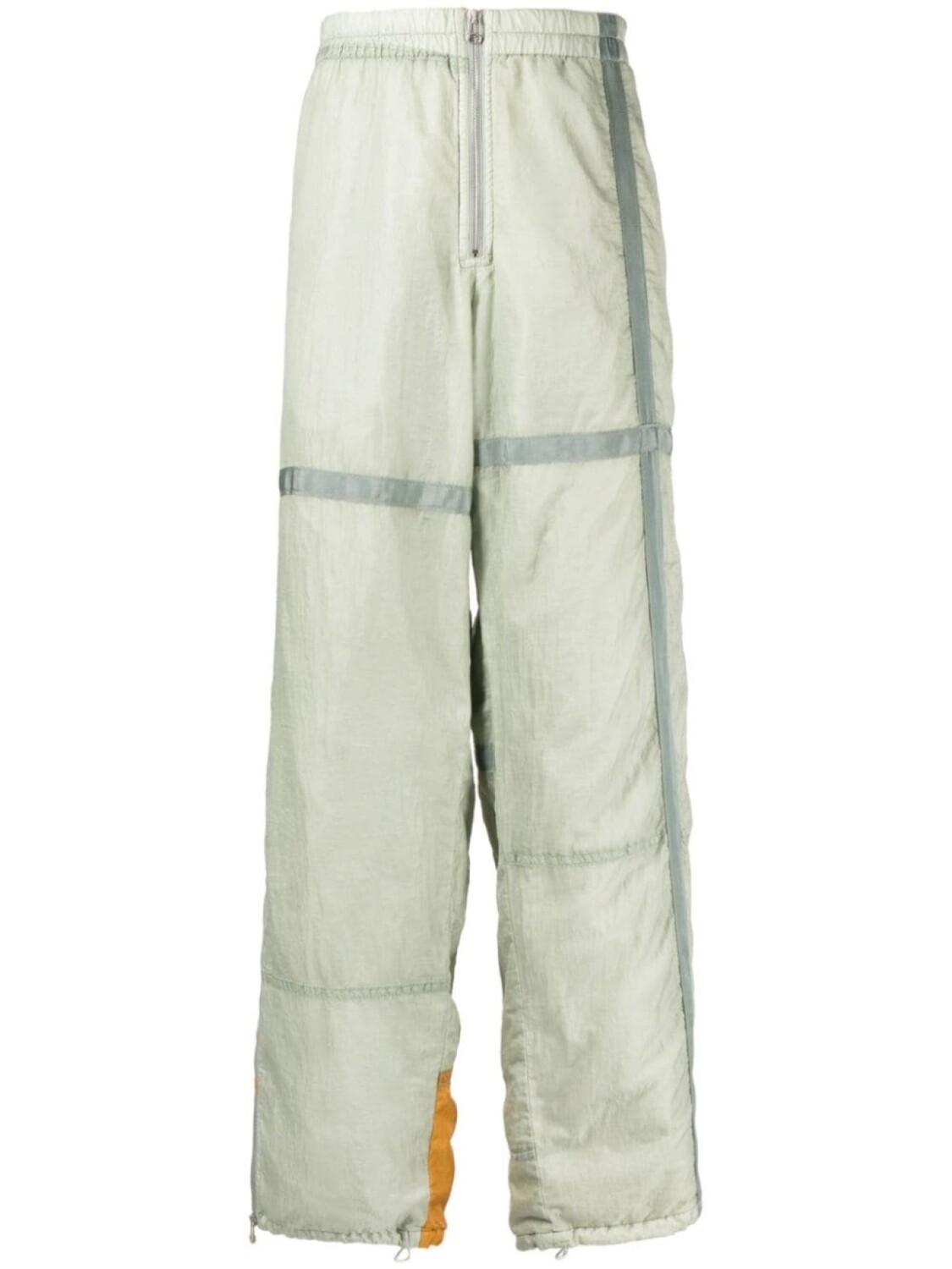 OAMC рубашка со вставками и вышитым логотипом, зеленый 
OAMC рубашка со вставками и вышитым логотипом, зеленый