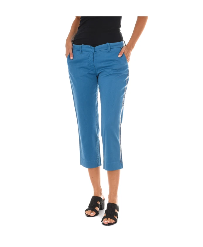 Пиратские брюки прямого кроя Met, синий
Пиратские брюки прямого кроя Met, синий