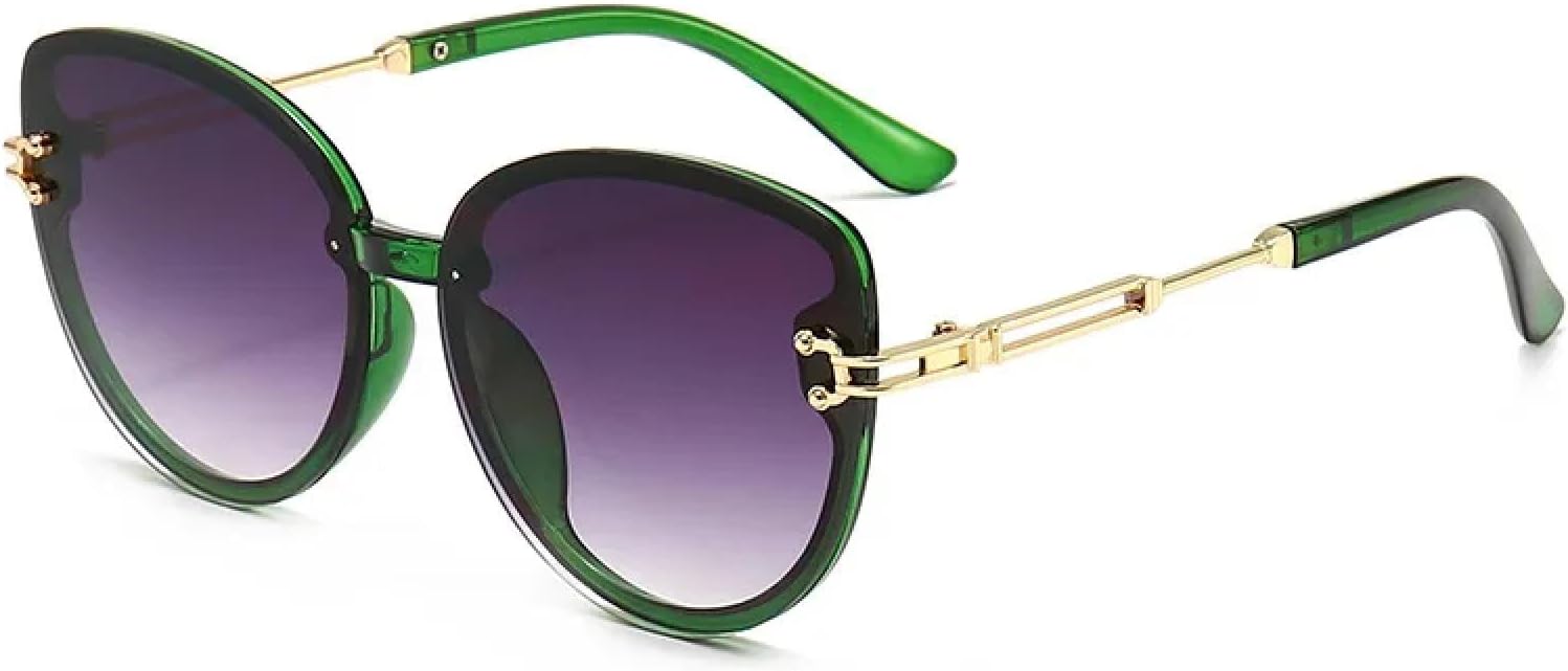 Солнцезащитные очки с защитой UV400 | Металлическая оправа «кошачий глаз», градиентный синий цвет | для женщин и мужчин, для занятий спортом на открытом воздухе и вождения DSVIGF, Green
Солнцезащитные очки с защитой UV400 | Металлическая оправа «кошачий глаз», градиентный синий цвет | для женщин и мужчин, для занятий спортом на открытом воздухе и вождения DSVIGF, Green