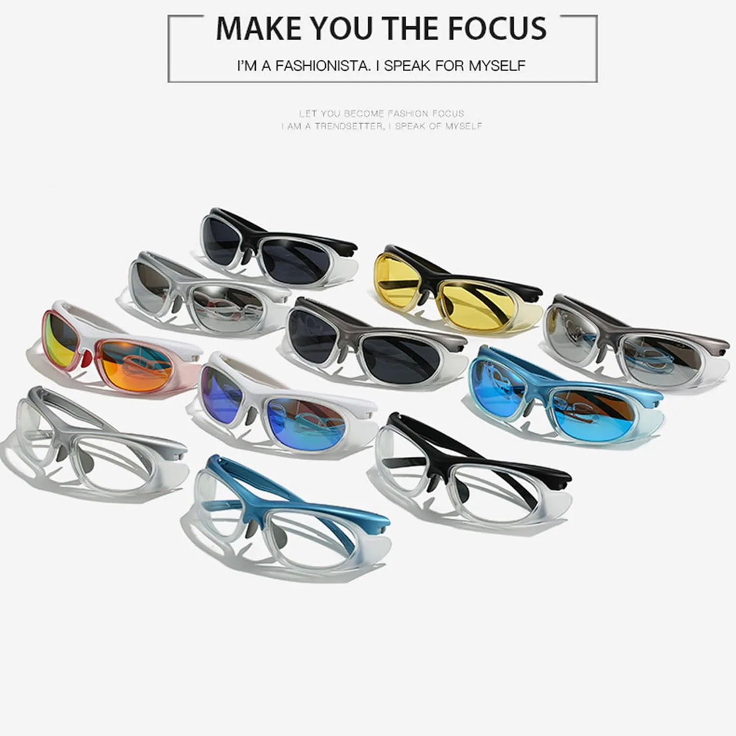 bullabulling Солнцезащитные очки Y2K с обтекаемой формой, модные очки в стиле ретро 90-х, женские футуристические очки с защитой от УФ-излучения UV400, Black/Gray
bullabulling Солнцезащитные очки Y2K с обтекаемой формой, модные очки в стиле ретро 90-х, женские футуристические очки с защитой от УФ-излучения UV400, Black/Gray