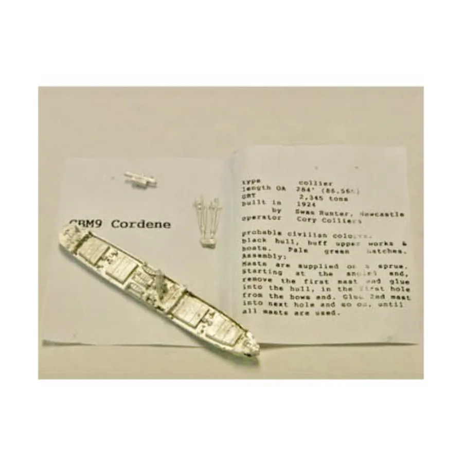 Кольер (Кордин), Figurehead Ships - WWII Coastal Forces - Merchants (1:1250) (Noble Miniatures)
Кольер (Кордин), Figurehead Ships - WWII Coastal Forces - Merchants (1:1250) (Noble Miniatures)