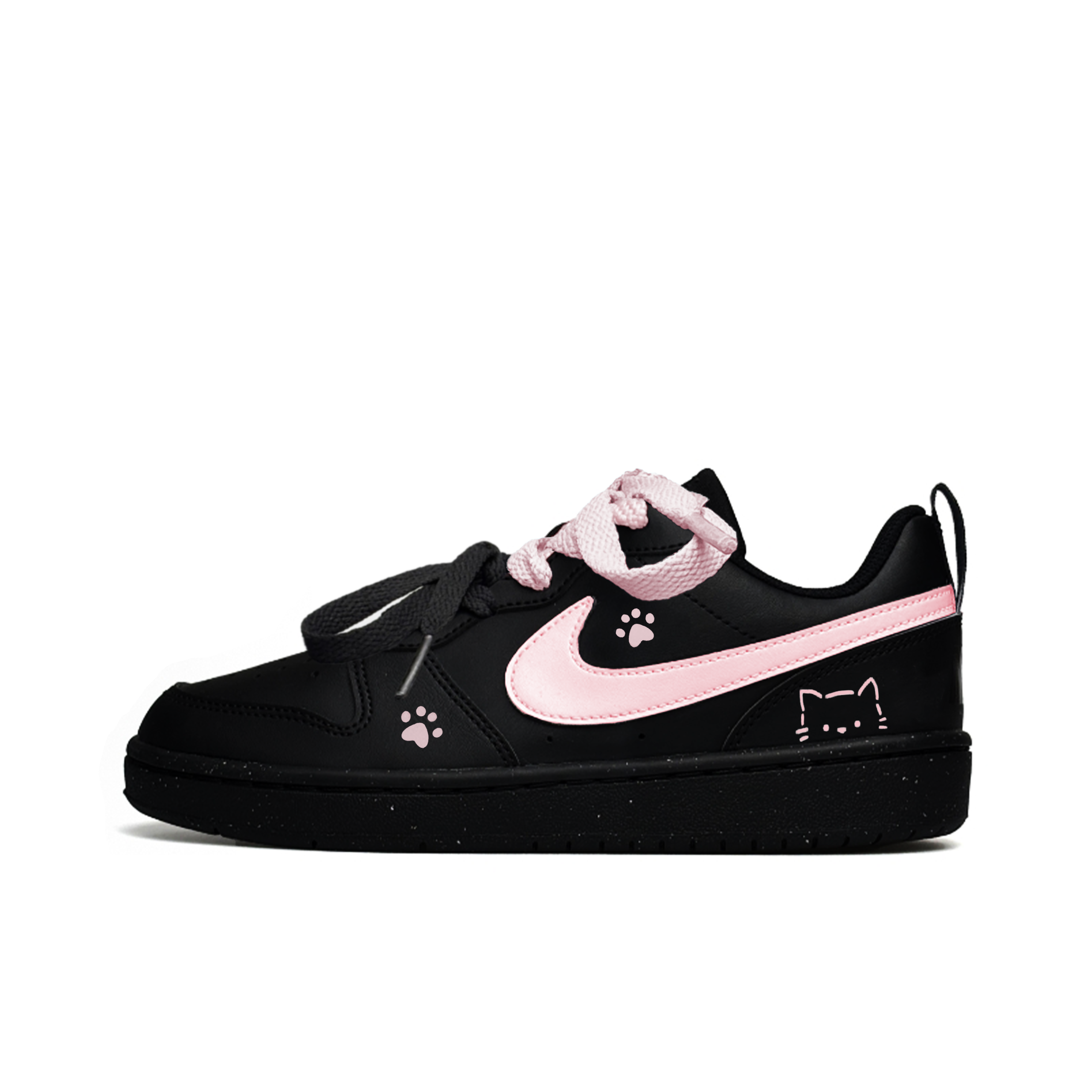 Court Borough Cool Sweet Kitten Slip Resistant Anti Kick Abrasion Resistant Low top Kids' Skateboarding Shoes Nike, черный розовый
Court Borough Cool Sweet Kitten Slip Resistant Anti Kick Abrasion Resistant Low top Kids' Skateboarding Shoes Nike, черный розовый