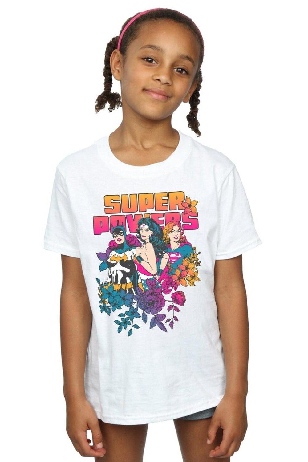 Хлопковая футболка Super Powers с неоновым цветочным принтом DC Comics, белый
Хлопковая футболка Super Powers с неоновым цветочным принтом DC Comics, белый