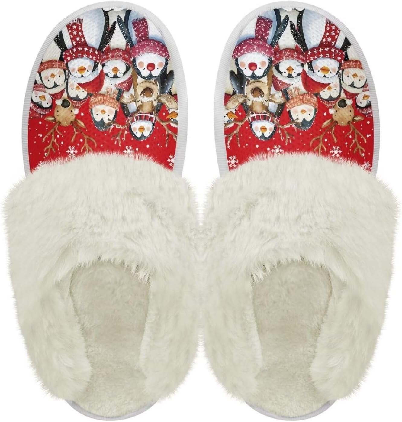 Хлопковые тапочки PJHEQOXE с пушистыми краями, домашние тапочки для дома и улицы, хлопковые тапочки унисекс, Penguin Family
Хлопковые тапочки PJHEQOXE с пушистыми краями, домашние тапочки для дома и улицы, хлопковые тапочки унисекс, Penguin Family