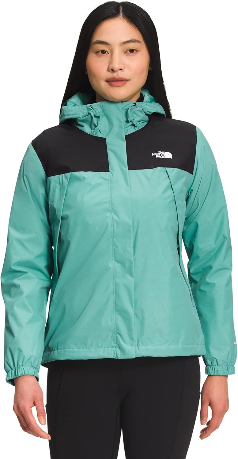 Женская водонепроницаемая куртка The North Face Antora с капюшоном, зелено-голубой
Женская водонепроницаемая куртка The North Face Antora с капюшоном, зелено-голубой