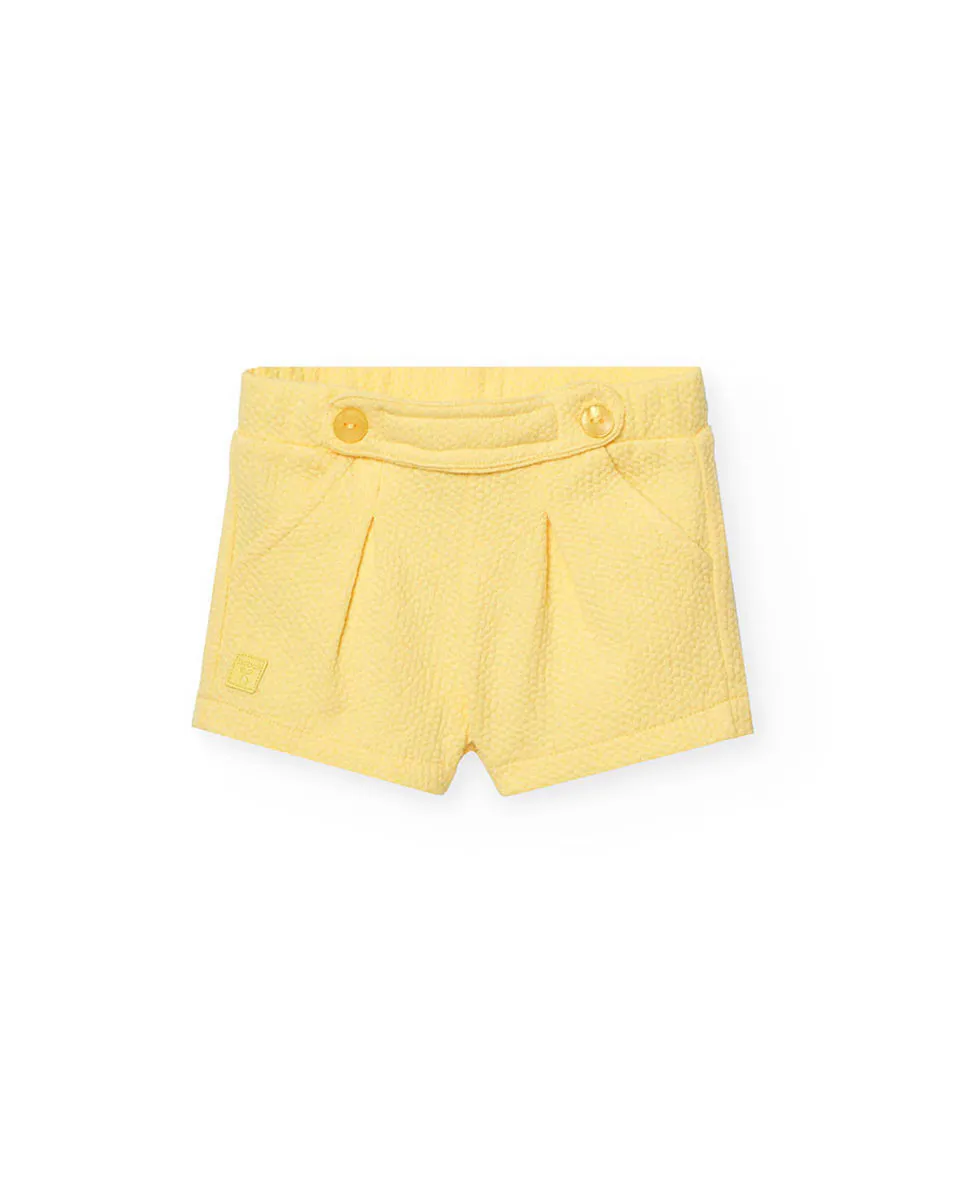 Простые женские шорты с резинкой Boboli, желтый
Простые женские шорты с резинкой Boboli, желтый