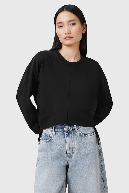 Хлопковая толстовка MIRA Allsaints, черный
Хлопковая толстовка MIRA Allsaints, черный