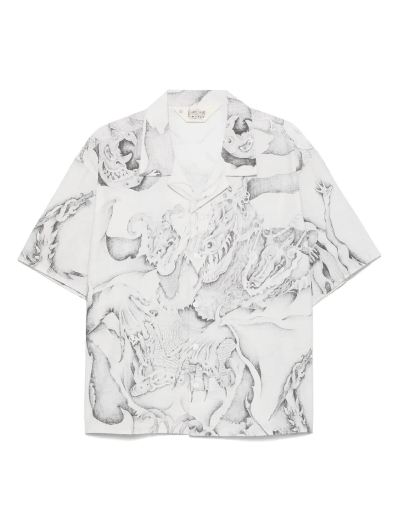 Рубашка говорящего с драконами Brain Dead, белый
Рубашка говорящего с драконами Brain Dead, белый