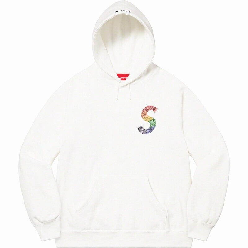 Худи Supreme x Swarovski S Logo, белый
Худи Supreme x Swarovski S Logo, белый
