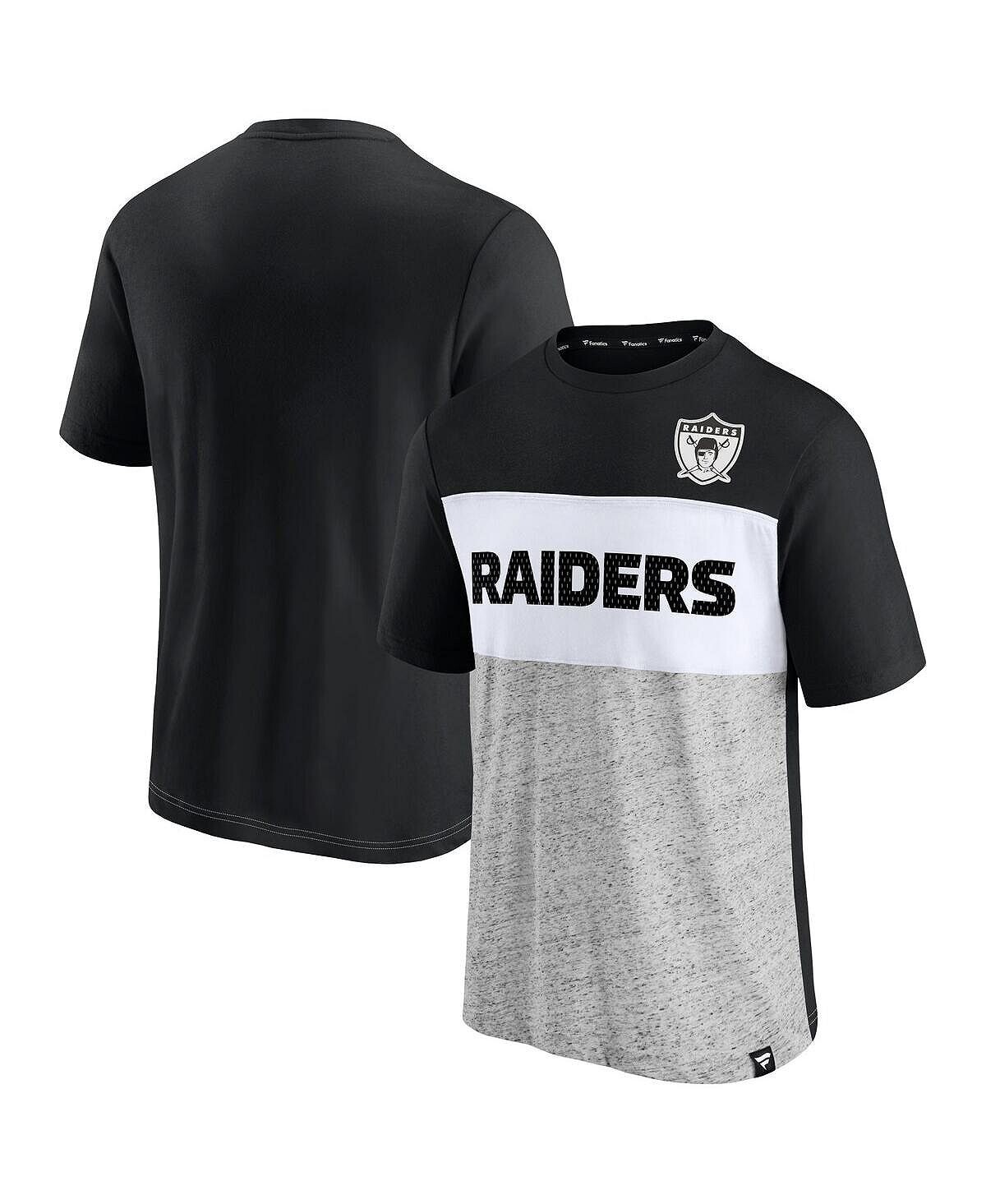 Мужская черная, серая меланжевая футболка las vegas raiders throwback с цветными блоками Fanatics, мульти
Мужская черная, серая меланжевая футболка las vegas raiders throwback с цветными блоками Fanatics, мульти