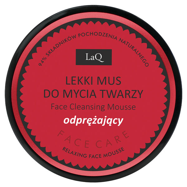 Легкий мусс для умывания лица, 40 г Laq Odprężający
Легкий мусс для умывания лица, 40 г Laq Odprężający