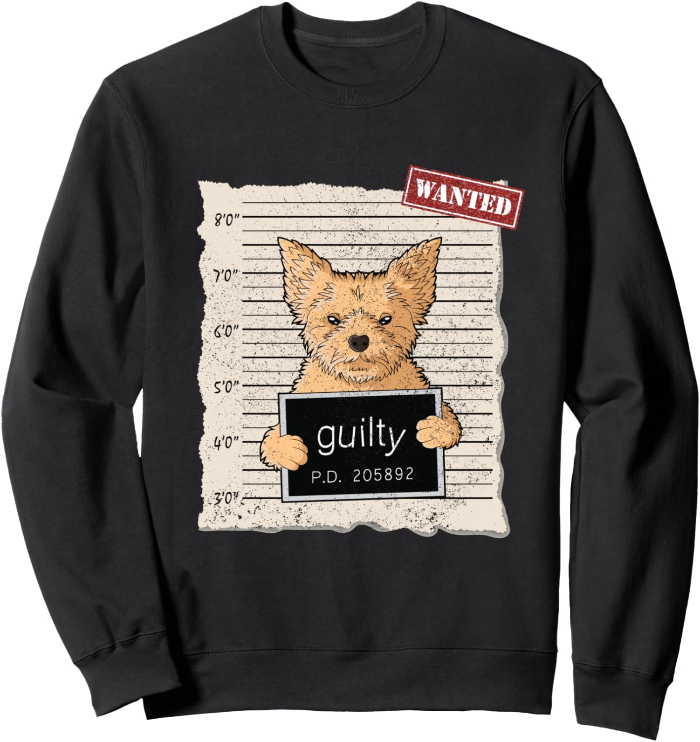 Толстовка с изображением йоркширского терьера и надписью «Виновная собака» Bad Dog Mug Shot Yorkshire Terrier, черный
Толстовка с изображением йоркширского терьера и надписью «Виновная собака» Bad Dog Mug Shot Yorkshire Terrier, черный