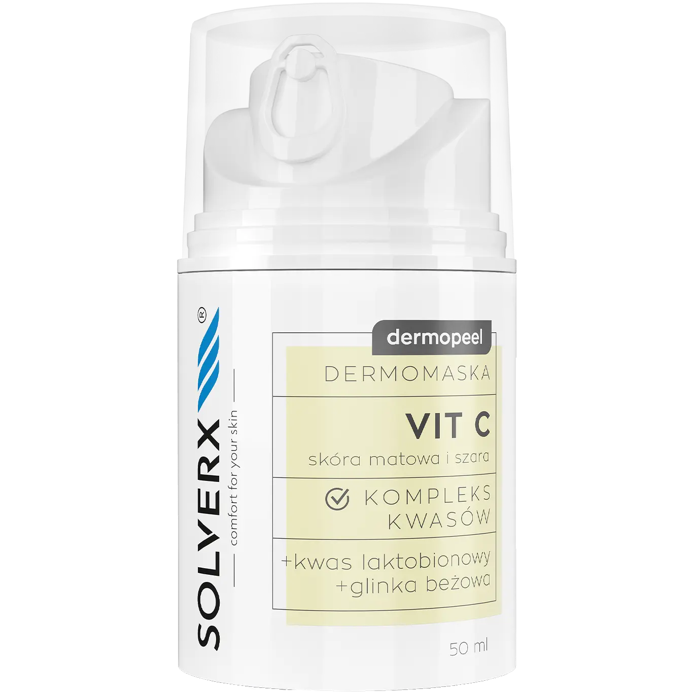 Solverx Dermopeel маска для лица с витамином С, 50 мл
Solverx Dermopeel маска для лица с витамином С, 50 мл