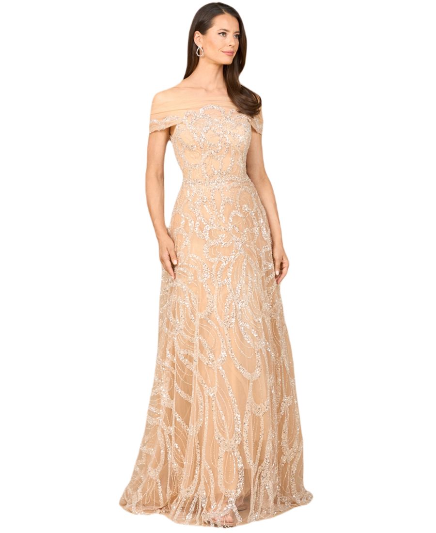 Женское платье А-силуэта с открытыми плечами Lara, Champagne
Женское платье А-силуэта с открытыми плечами Lara, Champagne