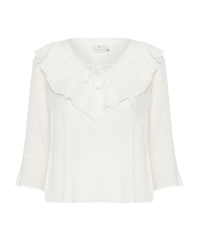 Женственная блузка с оборками Kaffe, белый
Женственная блузка с оборками Kaffe, белый