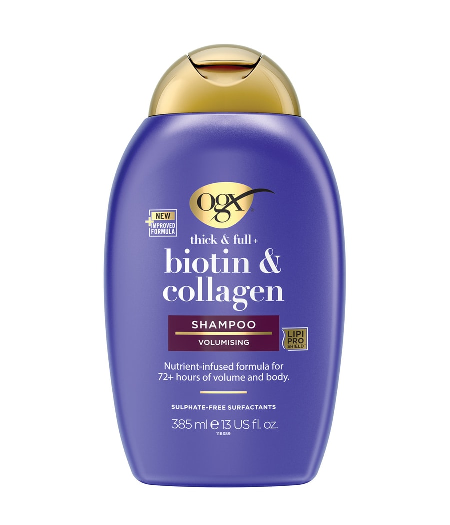 Шампунь для волос Ogx Biotin & Collagen, 385 ml
Шампунь для волос Ogx Biotin & Collagen, 385 ml