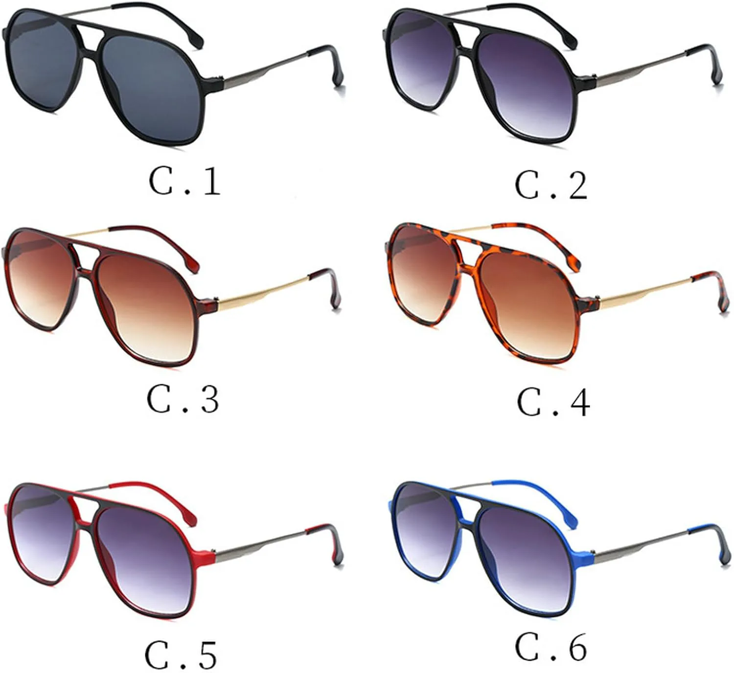 Большие солнцезащитные очки-пилот для женщин и мужчин, модные ретро-очки квадратной формы с защитой от УФ-излучения, женские солнцезащитные очки 2025 года mincl, C2
Большие солнцезащитные очки-пилот для женщин и мужчин, модные ретро-очки квадратной формы с защитой от УФ-излучения, женские солнцезащитные очки 2025 года mincl, C2