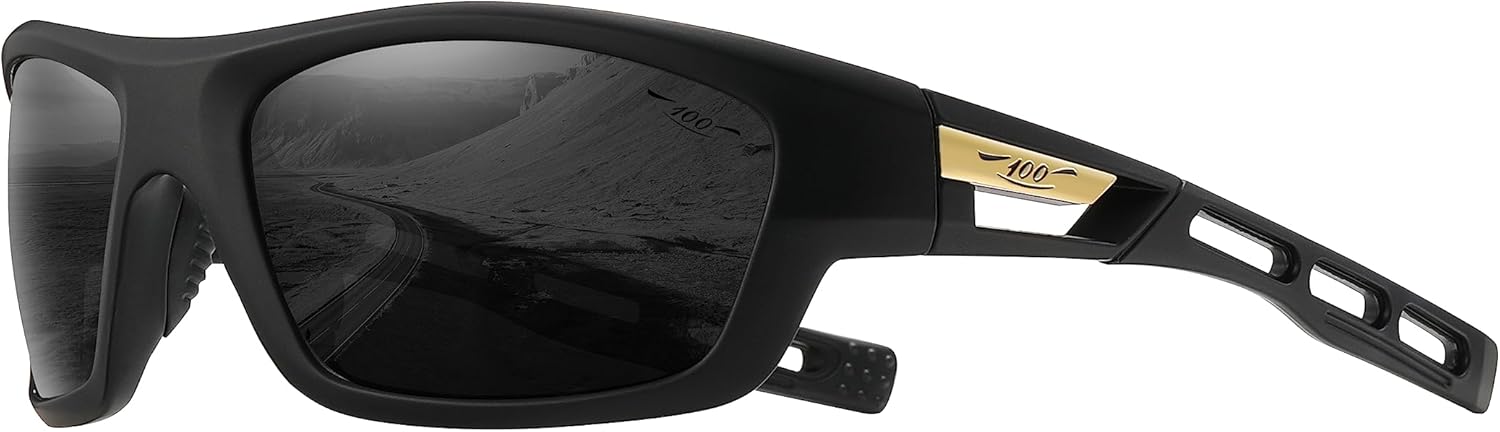 100 классических поляризованных спортивных солнцезащитных очков для мужчин, женщин и молодежи: для бейсбола, рыбалки, велоспорта, бега, гольфа, тактические очки с защитой от УФ-излучения UV400 и линзами FHD 100 CLASSIC, Black
100 классических поляризованных спортивных солнцезащитных очков для мужчин, женщин и молодежи: для бейсбола, рыбалки, велоспорта, бега, гольфа, тактические очки с защитой от УФ-излучения UV400 и линзами FHD 100 CLASSIC, Black