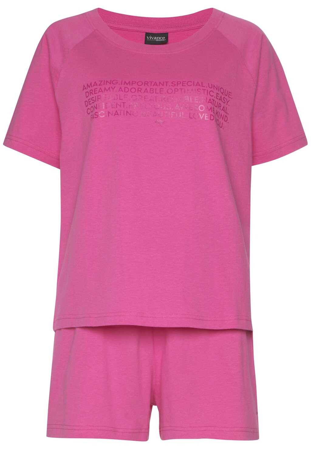 Пижамный комплект LASCANA, розовый
Пижамный комплект LASCANA, розовый