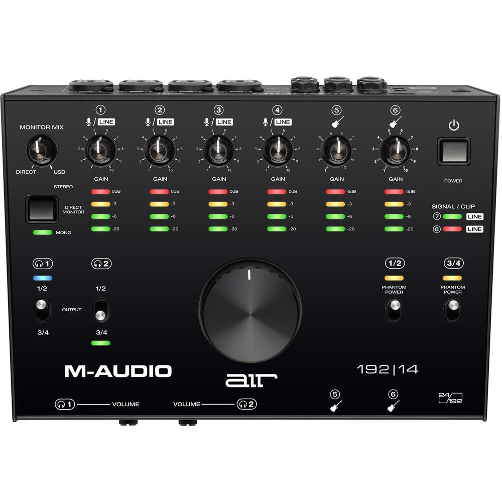 M-Audio AIR 192|14 Настольный аудио/MIDI-интерфейс 8x4 USB Type-C
M-Audio AIR 192|14 Настольный аудио/MIDI-интерфейс 8x4 USB Type-C