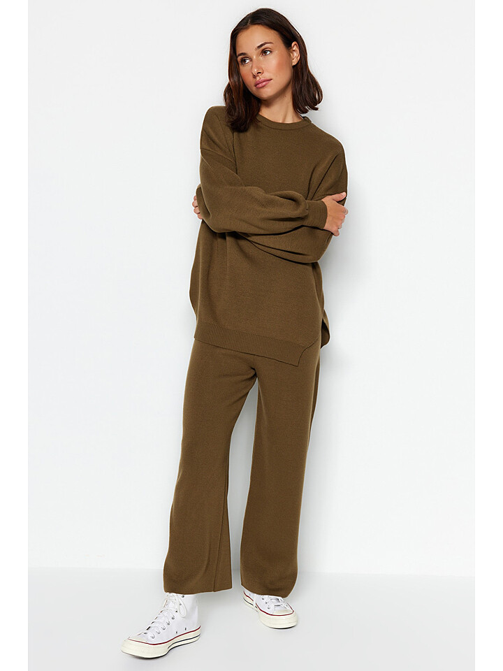 Свитер trendyol Twinset, хаки
Свитер trendyol Twinset, хаки