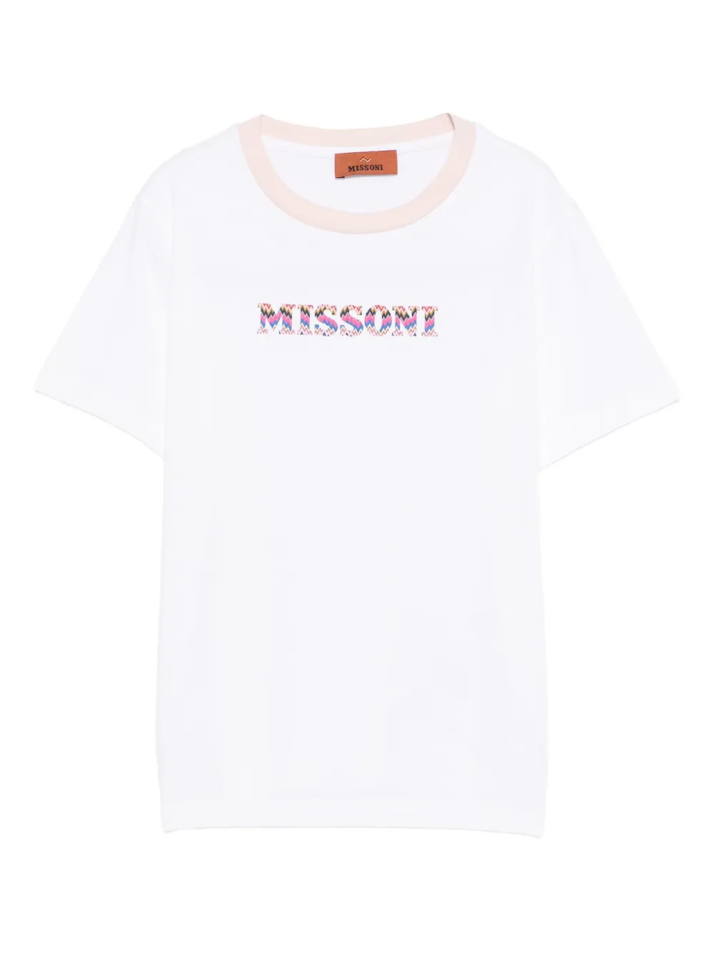 Футболка с узором зигзаг Missoni Kids, белый 
Футболка с узором зигзаг Missoni Kids, белый