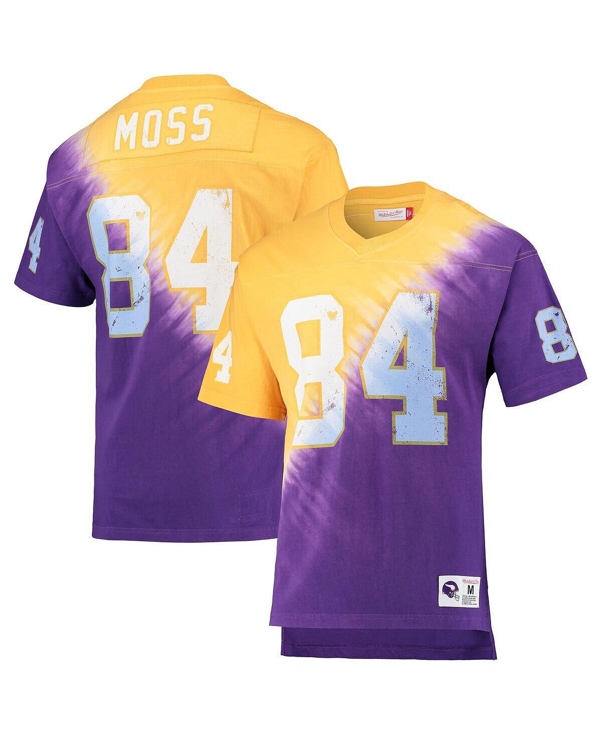 Мужская футболка randy moss gold, purple minnesota vikings с именем и номером вышедшего на пенсию игрока с диагональным принтом тай-дай и v-образным вырезом Mitchell & Ness, мульти
Мужская футболка randy moss gold, purple minnesota vikings с именем и номером вышедшего на пенсию игрока с диагональным принтом тай-дай и v-образным вырезом Mitchell & Ness, мульти