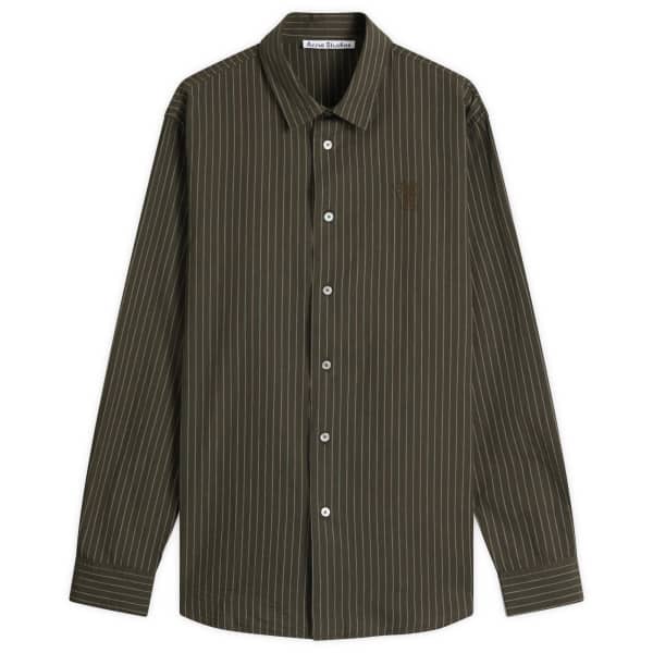 Рубашка Sarow с длинными рукавами из поплина в полоску Acne Studios, зеленый
Рубашка Sarow с длинными рукавами из поплина в полоску Acne Studios, зеленый