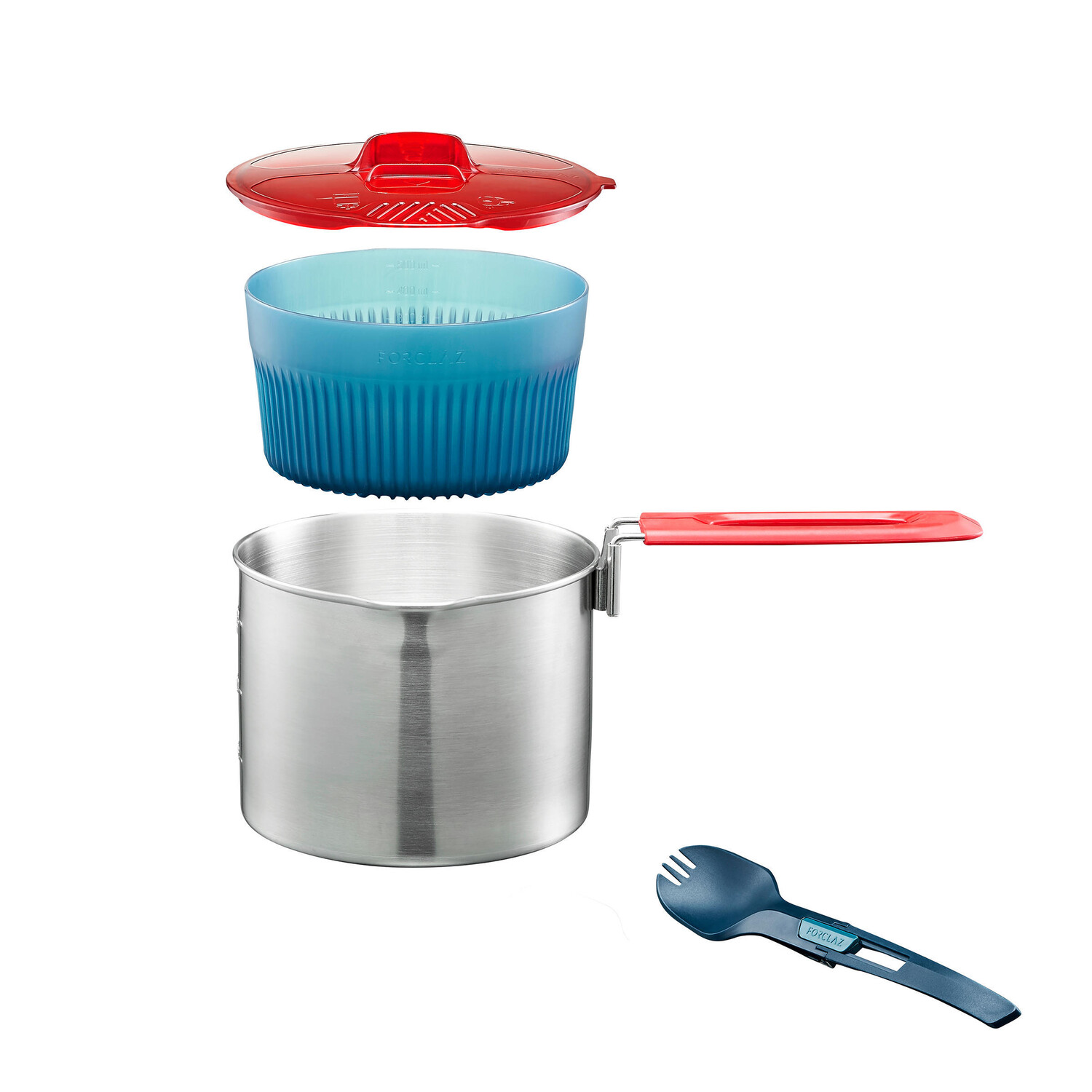 Набор столовый Forcalz Trek 500 из нержавеющей стали на 1 человека, серый / синий / красный
Набор столовый Forcalz Trek 500 из нержавеющей стали на 1 человека, серый / синий / красный