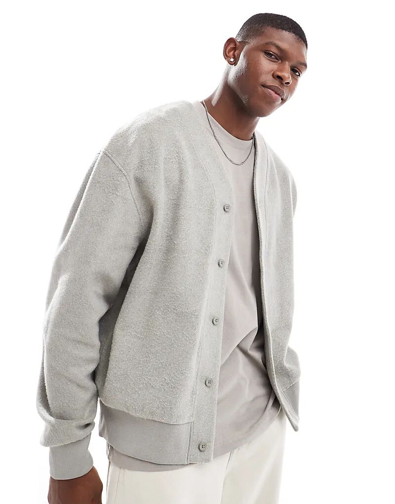 Кардиган свободного кроя бежевого цвета с начесом ASOS DESIGN
Кардиган свободного кроя бежевого цвета с начесом ASOS DESIGN