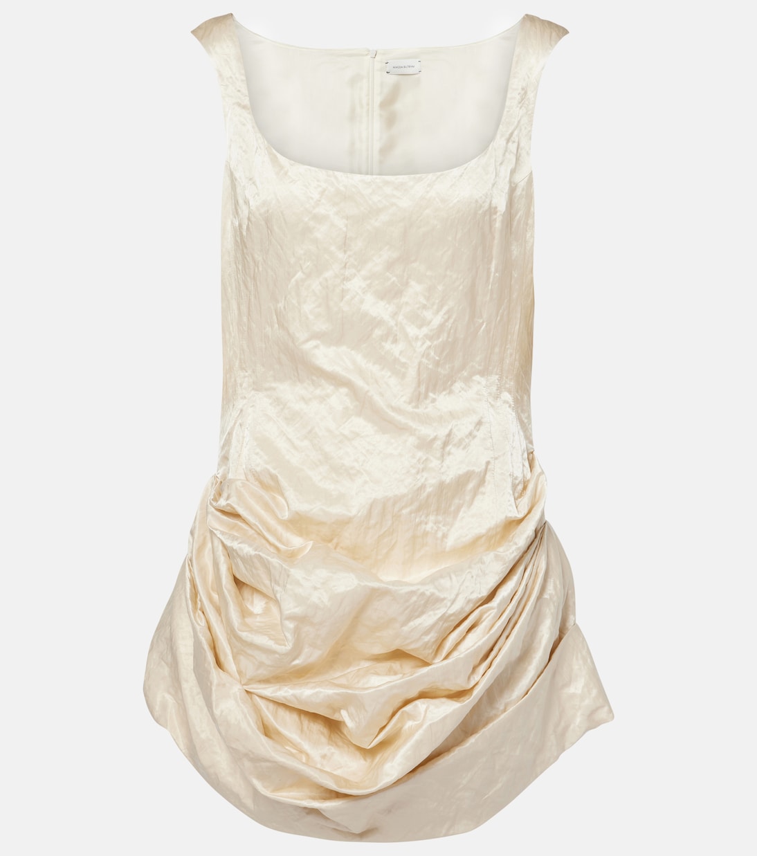 Мини-платье из смесового хлопка с драпировкой Magda Butrym, кремовый
Мини-платье из смесового хлопка с драпировкой Magda Butrym, кремовый