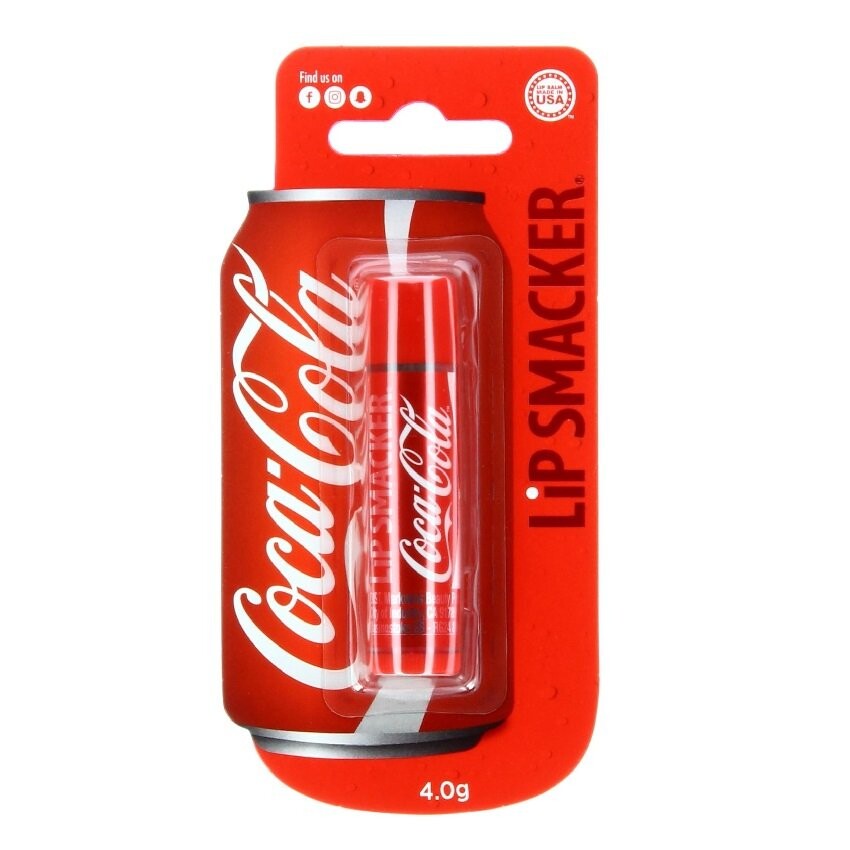 Lip Smacker, Бальзам для губ Coca-cola, Бальзам для губ, Классический, 4г
Lip Smacker, Бальзам для губ Coca-cola, Бальзам для губ, Классический, 4г