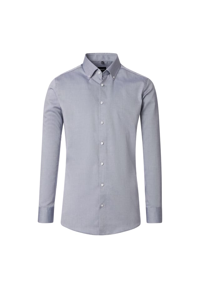 Деловая рубашка простого современного покроя Venti, серый 
Деловая рубашка простого современного покроя Venti, серый
