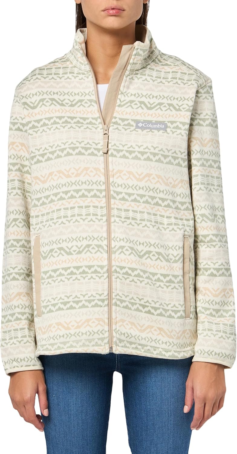Columbia Women's Sweater Weather Print Full Zip, Ancient Fossil Madras
Columbia Women's Sweater Weather Print Full Zip, Ancient Fossil Madras