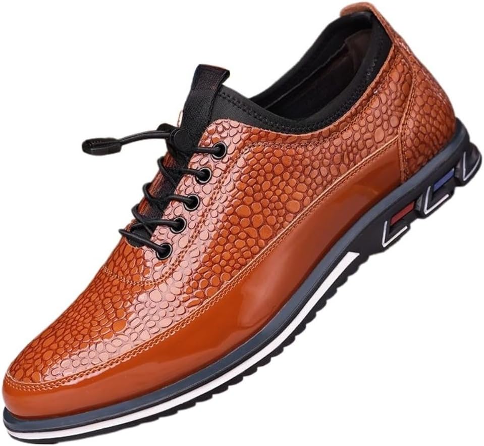 Мужские слипоны - блестящий черный дизайн с эластичными шнурками и яркой подошвой, удобная повседневная обувь на осень и зиму Faithgee
Мужские слипоны - блестящий черный дизайн с эластичными шнурками и яркой подошвой, удобная повседневная обувь на осень и зиму Faithgee