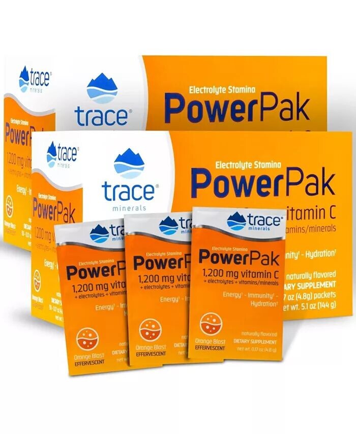 Пакеты с порошком электролита Power Pak, 1200 мг витамина С, цинка, магния, Повышение иммунитета, увлажнение и природная энергия, Оранжевый взрыв, 60 пакетов Trace Minerals, белый
Пакеты с порошком электролита Power Pak, 1200 мг витамина С, цинка, магния, Повышение иммунитета, увлажнение и природная энергия, Оранжевый взрыв, 60 пакетов Trace Minerals, белый