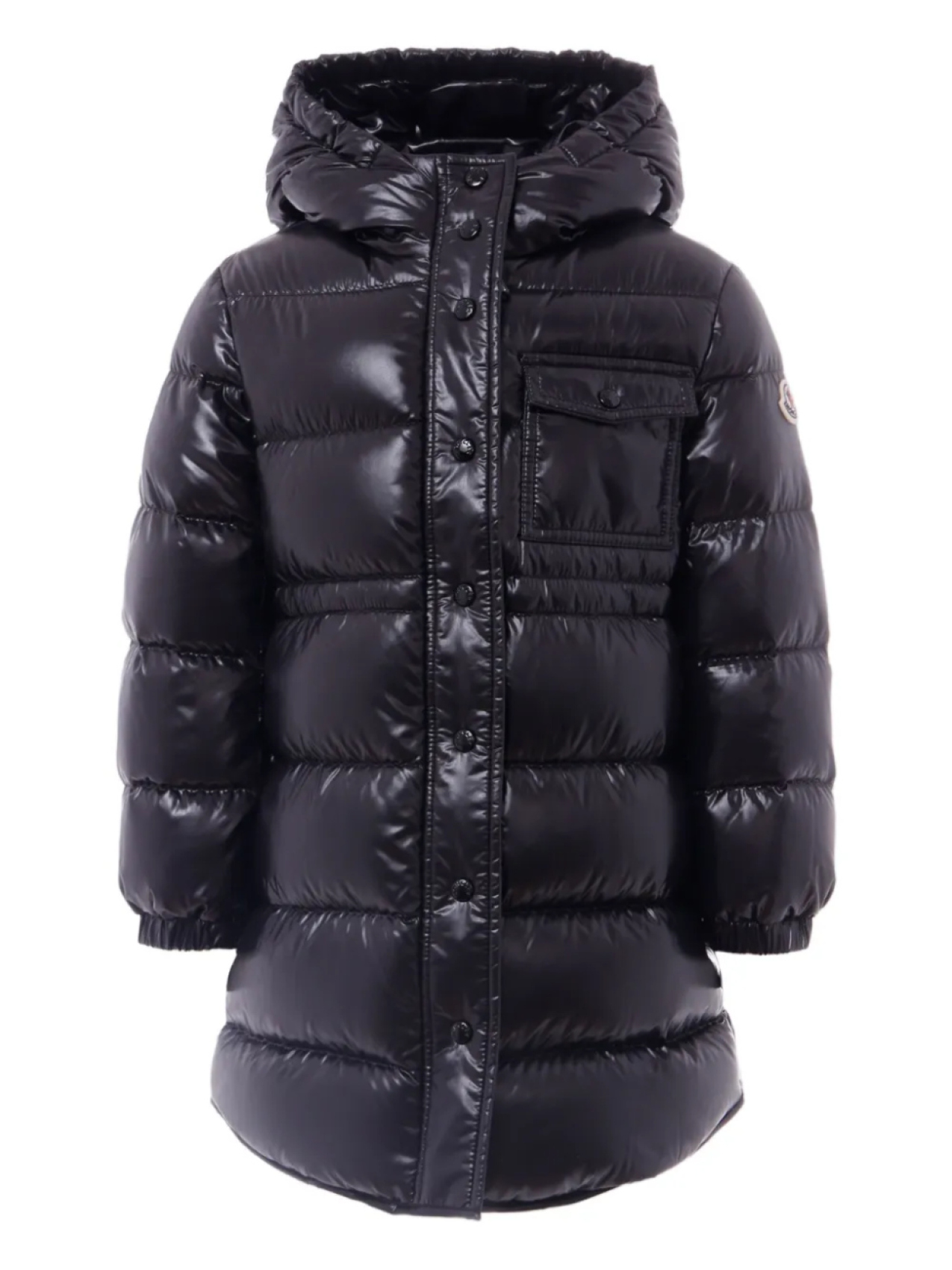 Moncler Enfant стеганое пальто с капюшоном, черный
Moncler Enfant стеганое пальто с капюшоном, черный