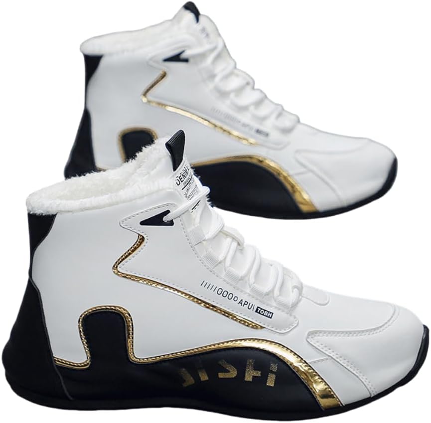 Мужские зимние ботинки Hhhchpm с высокими кроссовками, теплые ботинки, противоскользящие, спортивная и повседневная обувь, белый/черный
Мужские зимние ботинки Hhhchpm с высокими кроссовками, теплые ботинки, противоскользящие, спортивная и повседневная обувь, белый/черный