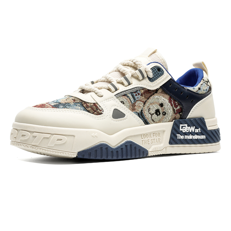 TONYBEAR Скользоустойчивые износостойкие мужские низкие скейтерские кеды Beige Blue, цвет Beige Blue
TONYBEAR Скользоустойчивые износостойкие мужские низкие скейтерские кеды Beige Blue, цвет Beige Blue