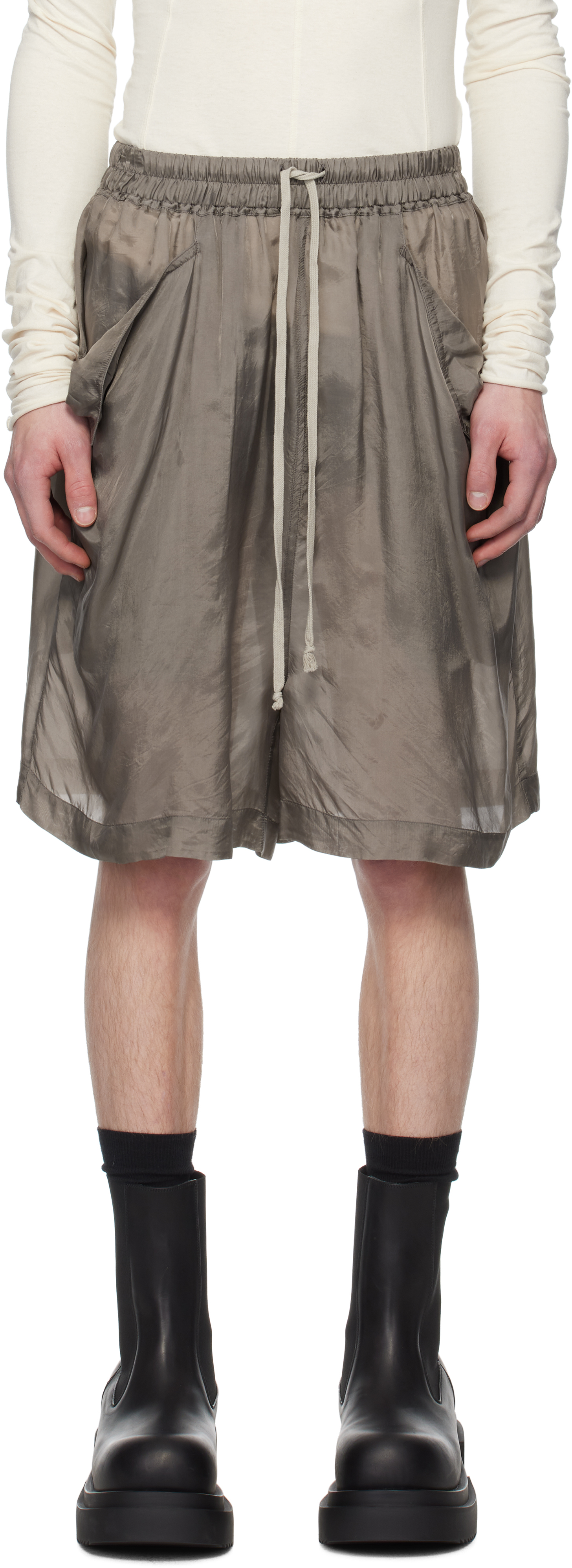 Серые шорты-боксеры Hollywood Lido Rick Owens
Серые шорты-боксеры Hollywood Lido Rick Owens