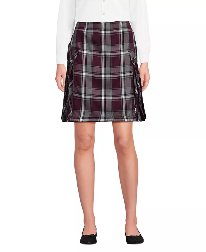 Женская юбка-шорты выше колена в клетку со складками по бокам Lands' End, красный
Женская юбка-шорты выше колена в клетку со складками по бокам Lands' End, красный