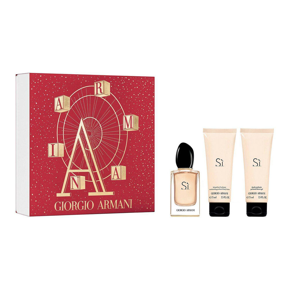 Набор парфюмерный, 3 предмета, Giorgio Armani Sì
Набор парфюмерный, 3 предмета, Giorgio Armani Sì