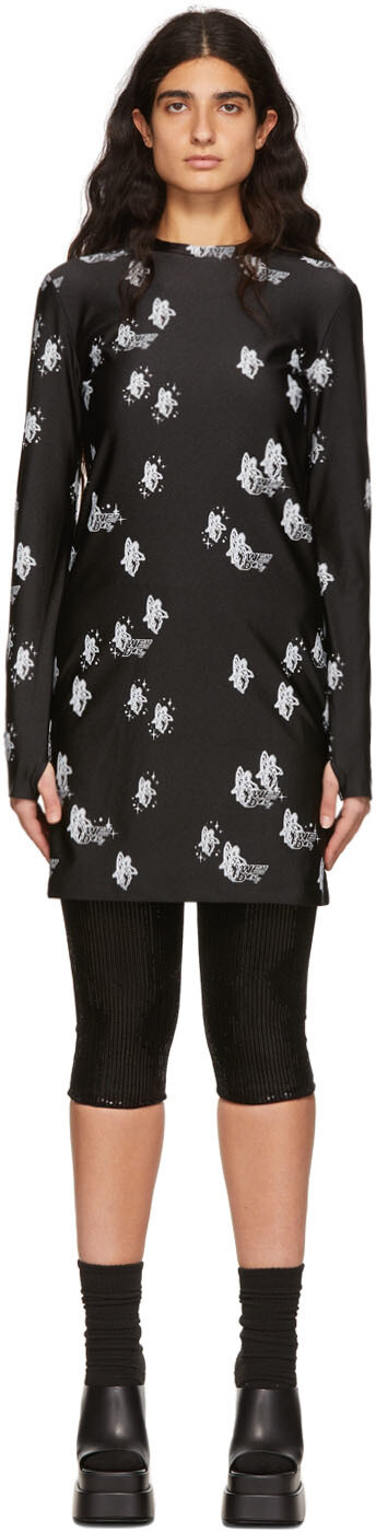 Черное мини-платье с принтом We11done, Черный, Черное мини-платье с принтом We11done
Черное мини-платье с принтом We11done, Черный, Черное мини-платье с принтом We11done