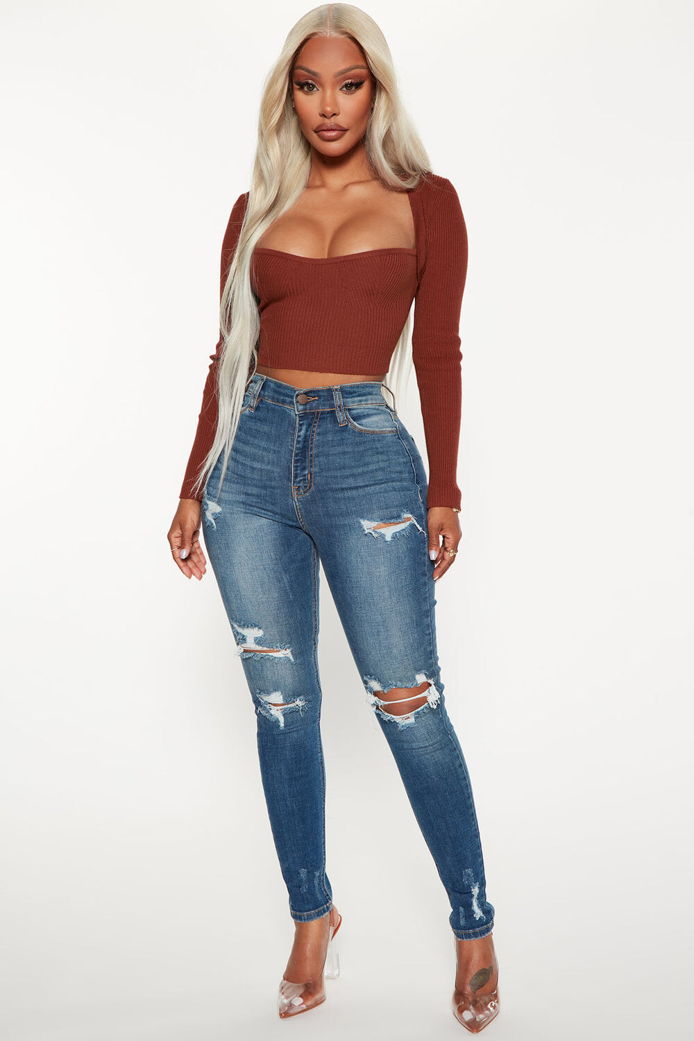 Джинсы скинни Fashion Nova 9896, деним
Джинсы скинни Fashion Nova 9896, деним